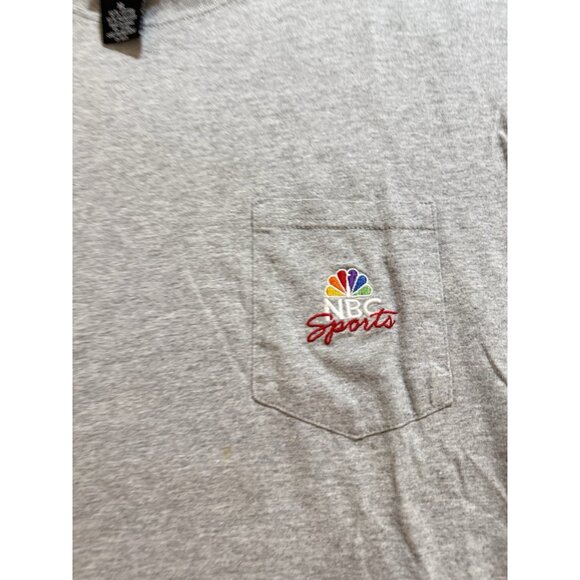 Vintage NBC Experience Shirt Men's XL Gray Embroidered Pocketed Short Sleeve - Picture 2 of 11